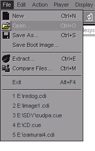 Otwieranie obrazu gry w programie cdmage